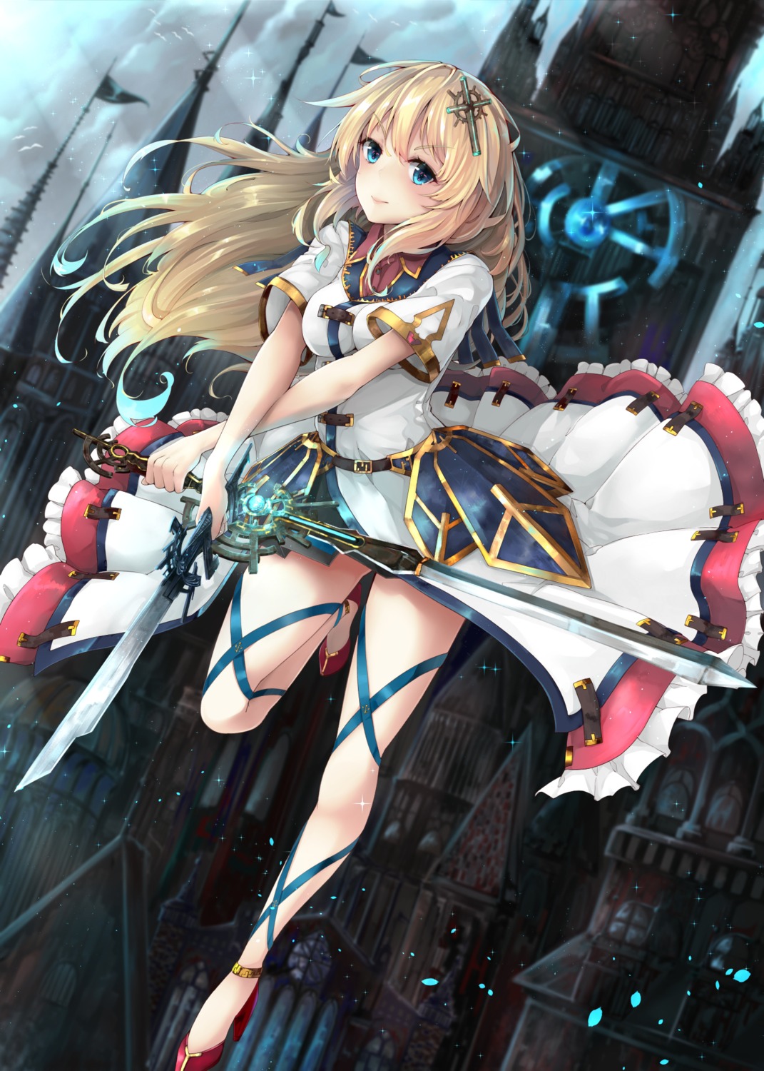 dress, heels, million_arthur_irakon_ken, somalisu39, sword