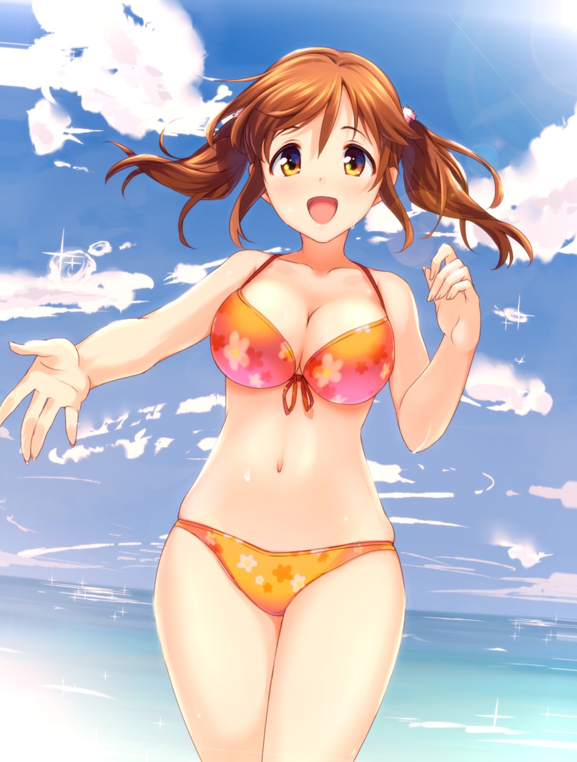 bikini, cleavage, natsuya, swimsuits, the_idolm@ster, the_idolm@ster_cinderella_girls, totoki_airi