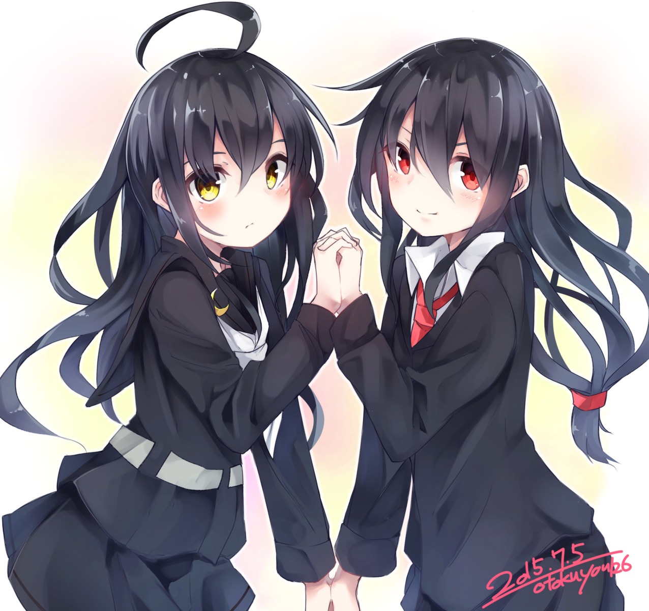 hatsushimo_(kancolle), kantai_collection, mikazuki_(kancolle), otokuyou, seifuku