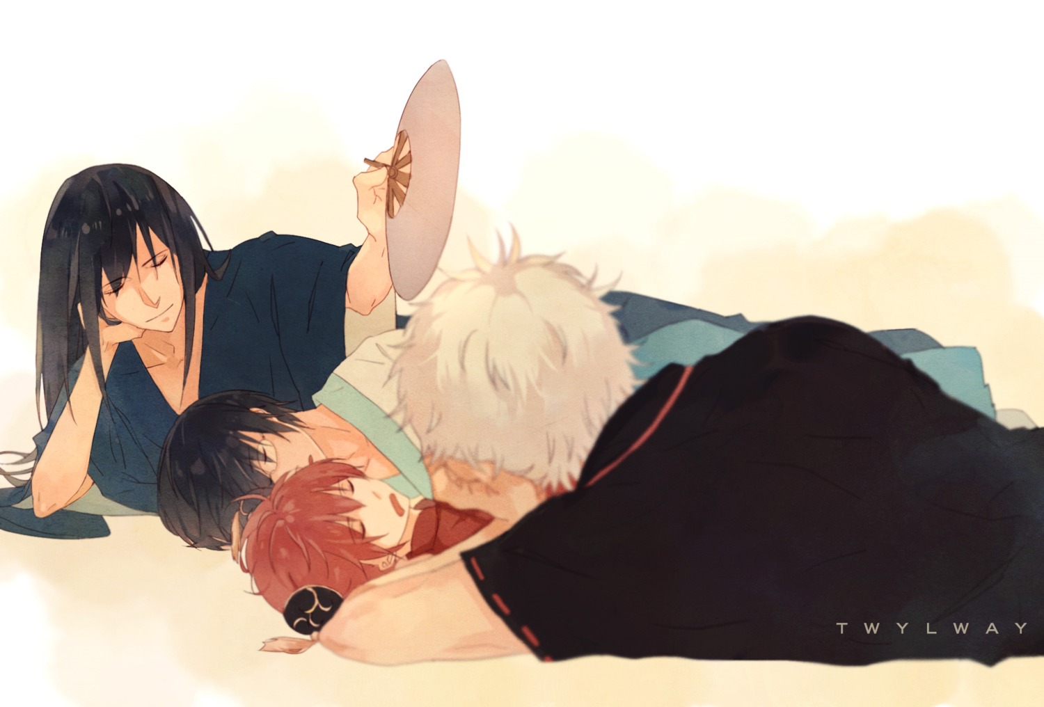 gintama, kagura, katsura_kotarou, male, sakata_gintoki, shimura_shinpachi, twylway