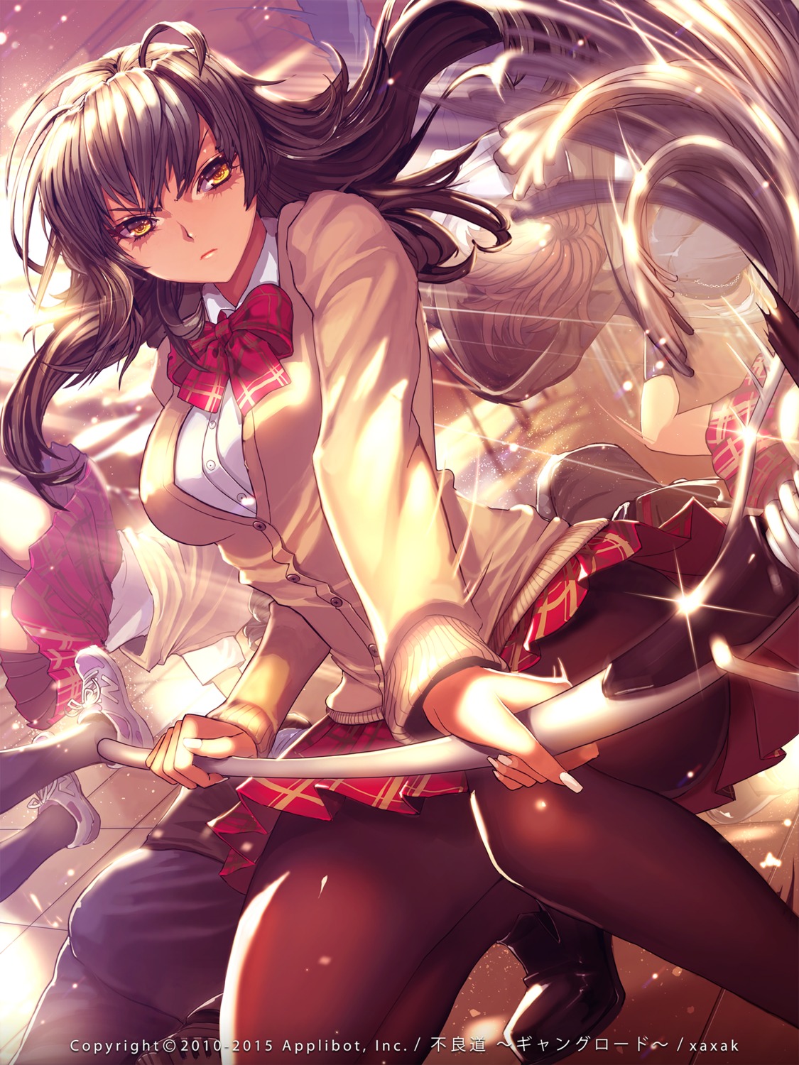furyou_michi_~gang_road~, pantyhose, seifuku, weapon, xaxak