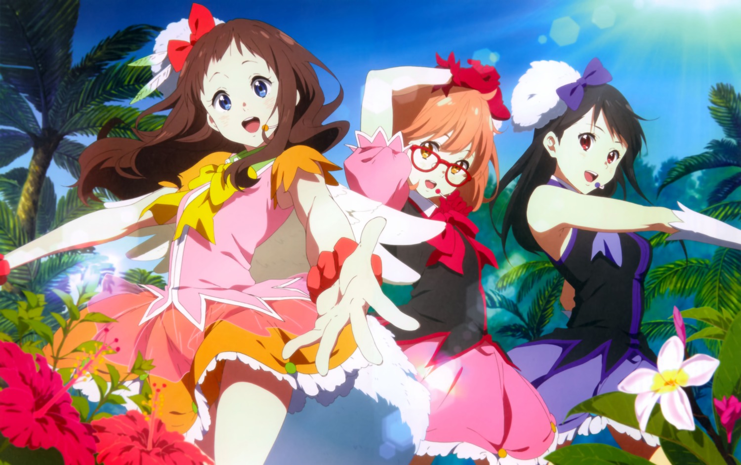 kuriyama_mirai, kyoukai_no_kanata, megane, nakahara_kouhei, nase_mitsuki, shindou_ai