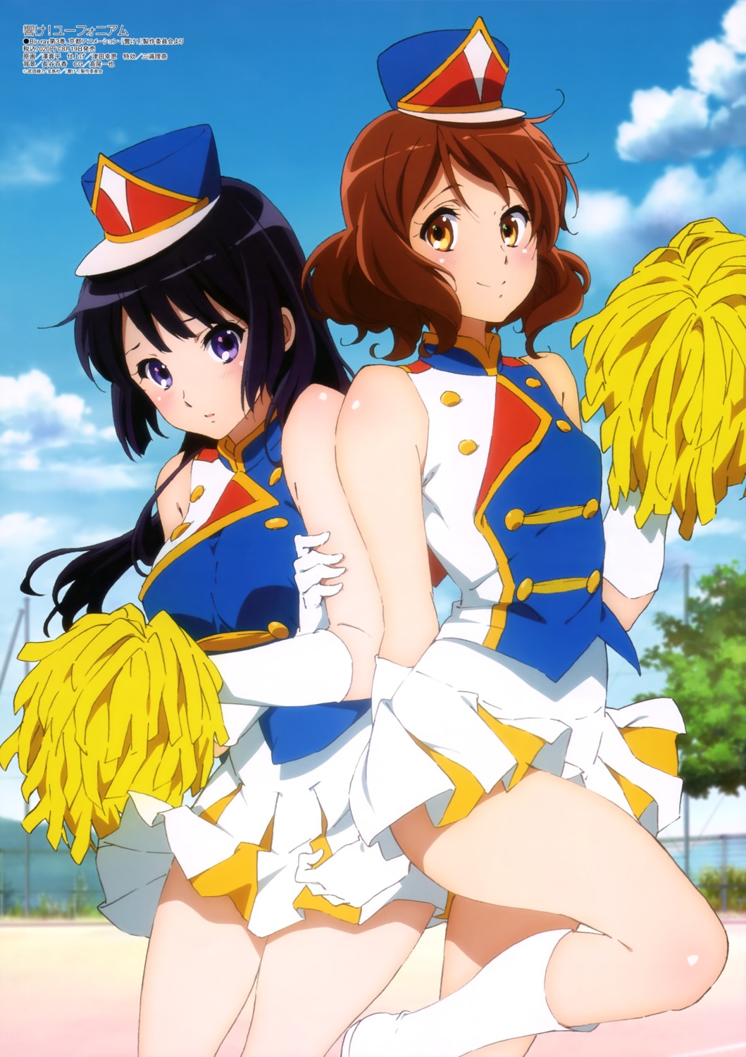 cheerleader, hibike!_euphonium, kousaka_reina, oumae_kumiko, sawa_shinpei