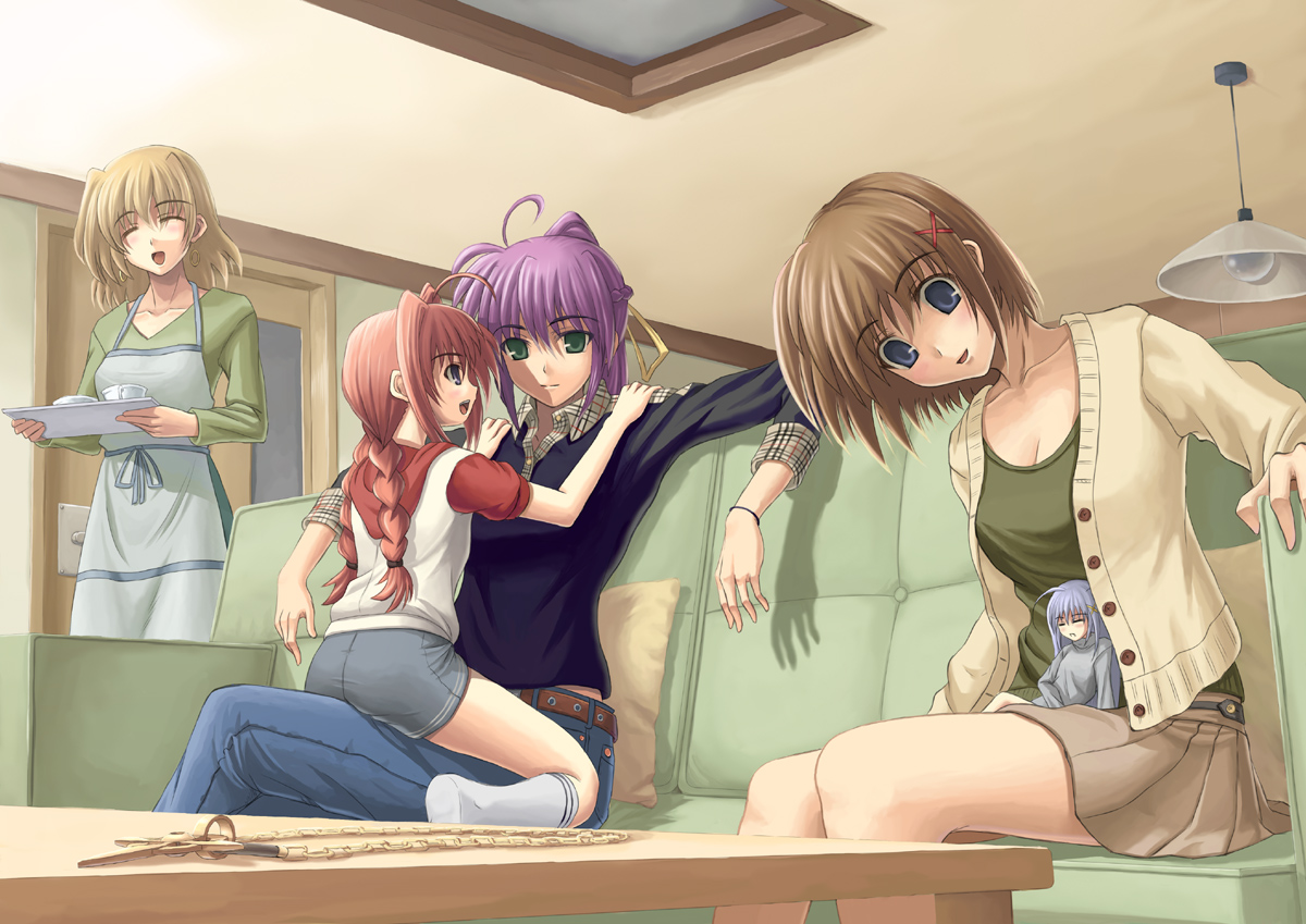mahou_shoujo_lyrical_nanoha, nakayama_yukiji, reinforce_zwei, shamal, signum, vita, yagami_hayate
