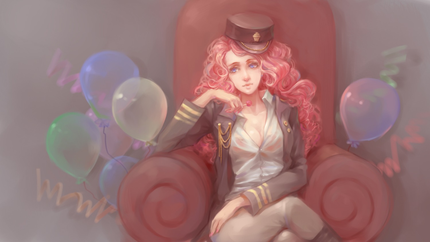 anthropomorphization, cleavage, my_little_pony, my_little_pony:_friendship_is_magic, open_shirt, pinkie_pie, sadsan, see_through