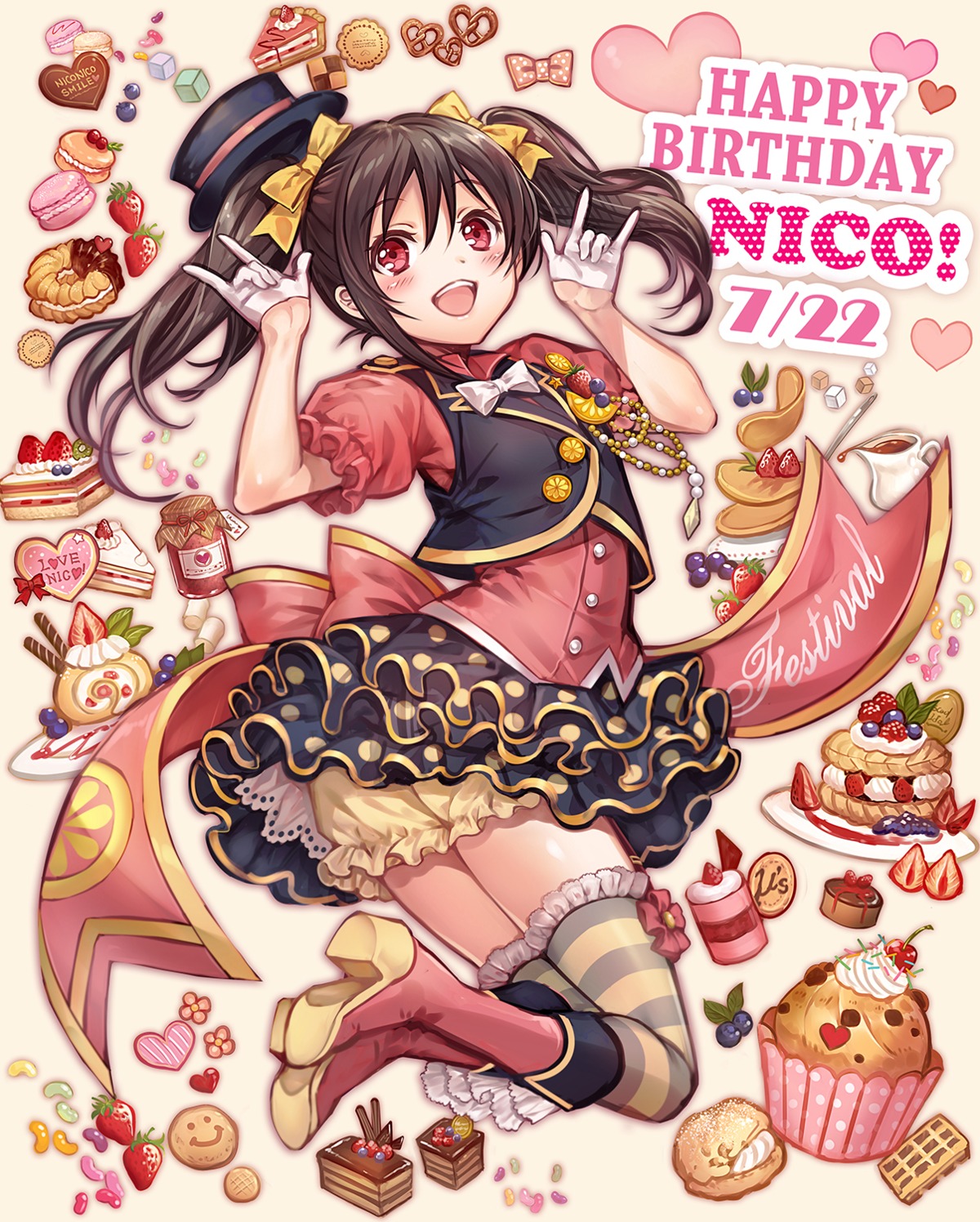 bloomers, dress, heels, love_live!, love_live!_(series), madogawa, thighhighs, yazawa_nico