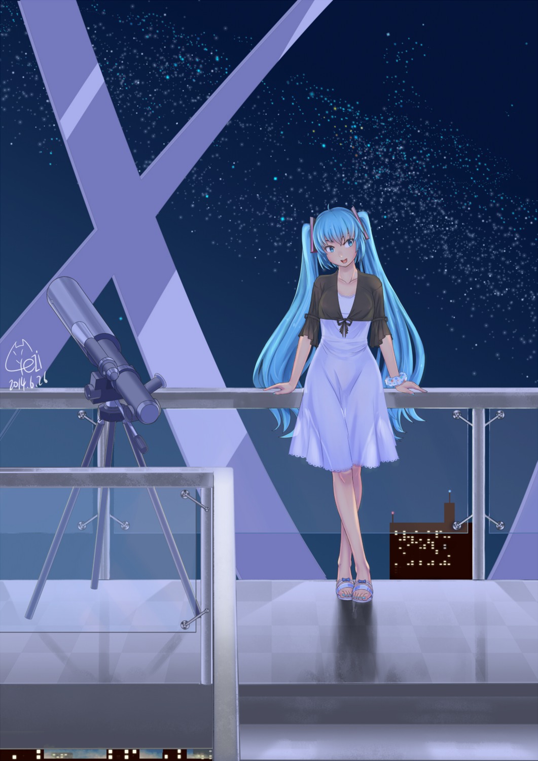 dongqing_zaozigao, dress, hatsune_miku, vocaloid