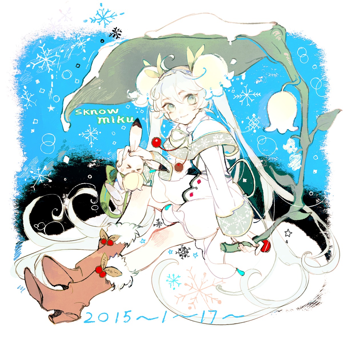 dress, hatsune_miku, heels, vocaloid, xia_(artist), yuki_miku