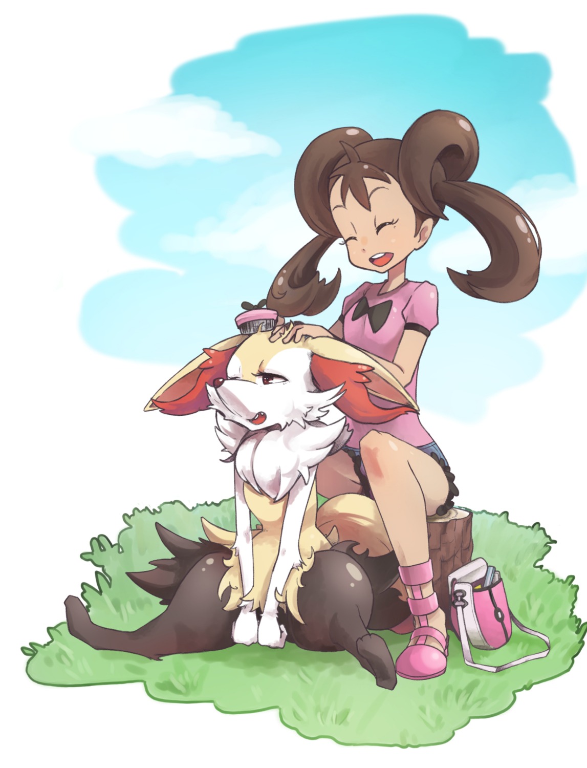 aodaisuki, braixen, pokemon, pokemon_xy, sana_(pokemon)