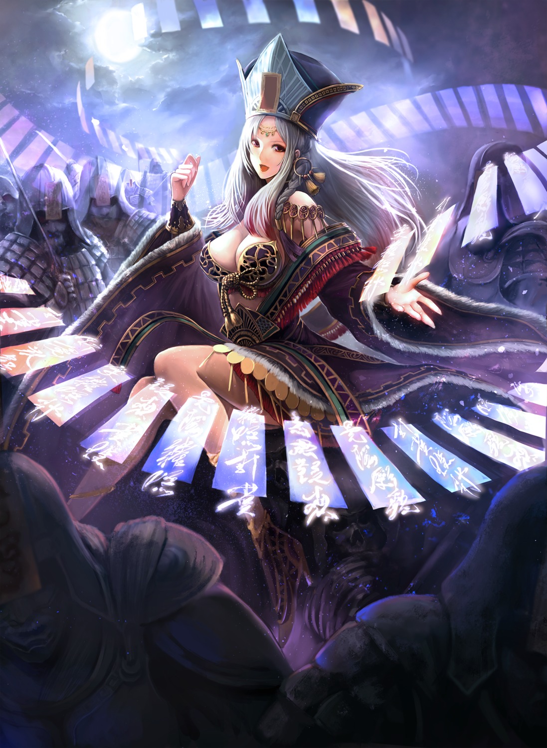 armor, cleavage, heels, shogo_(shogo), weapon