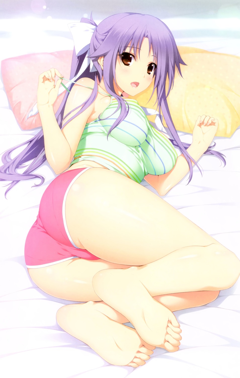 ass, feet, hibiki_works, iizuki_tasuku, lovely_x_cation_2, narukawa_hime, scanning_artifacts