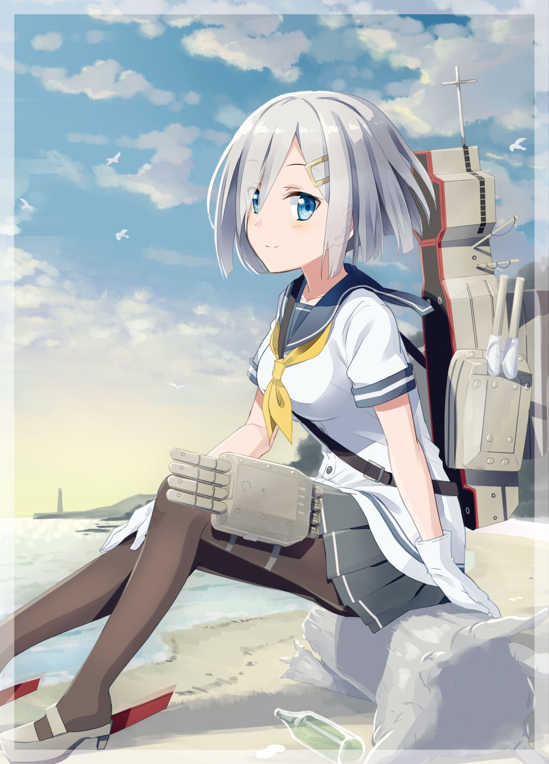ayuya_naka_no_hito, gochou_(comedia80), hamakaze_(kancolle), heels, kantai_collection, pantyhose, seifuku