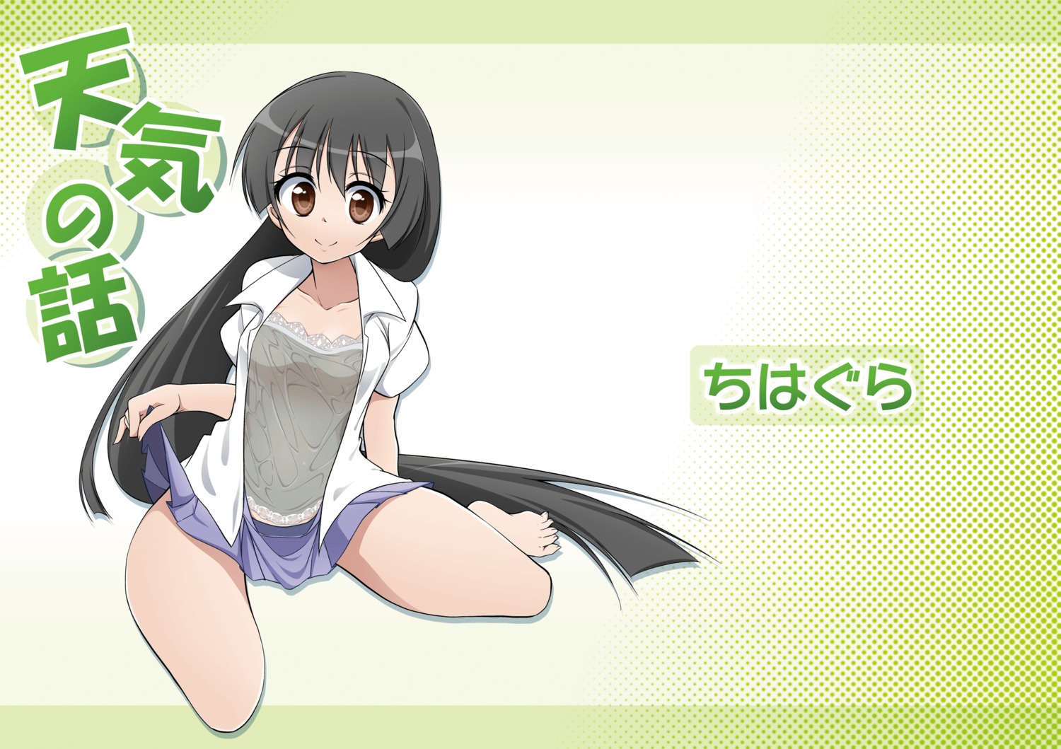 hachi_(chihagura), houraisan_kaguya, open_shirt, skirt_lift, touhou