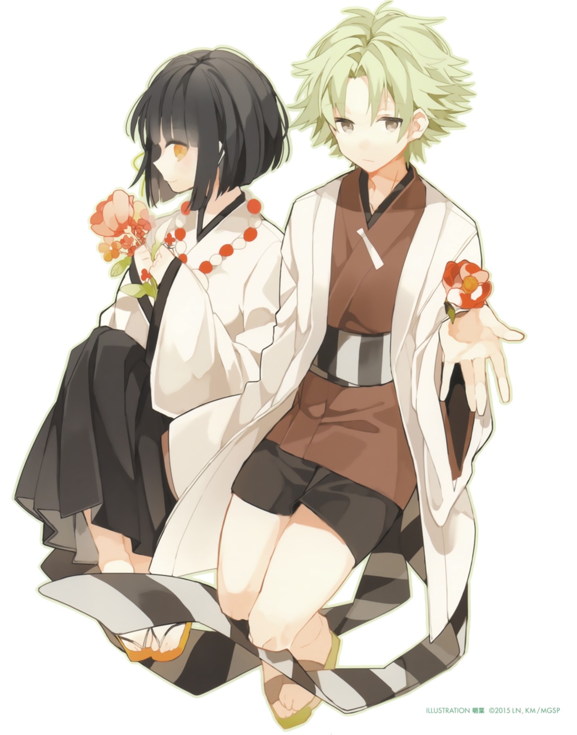 akina_(artist), japanese_clothes, mikagura_gakuen_kumikyoku, minatogawa_sadamatsu, yasaka_himi