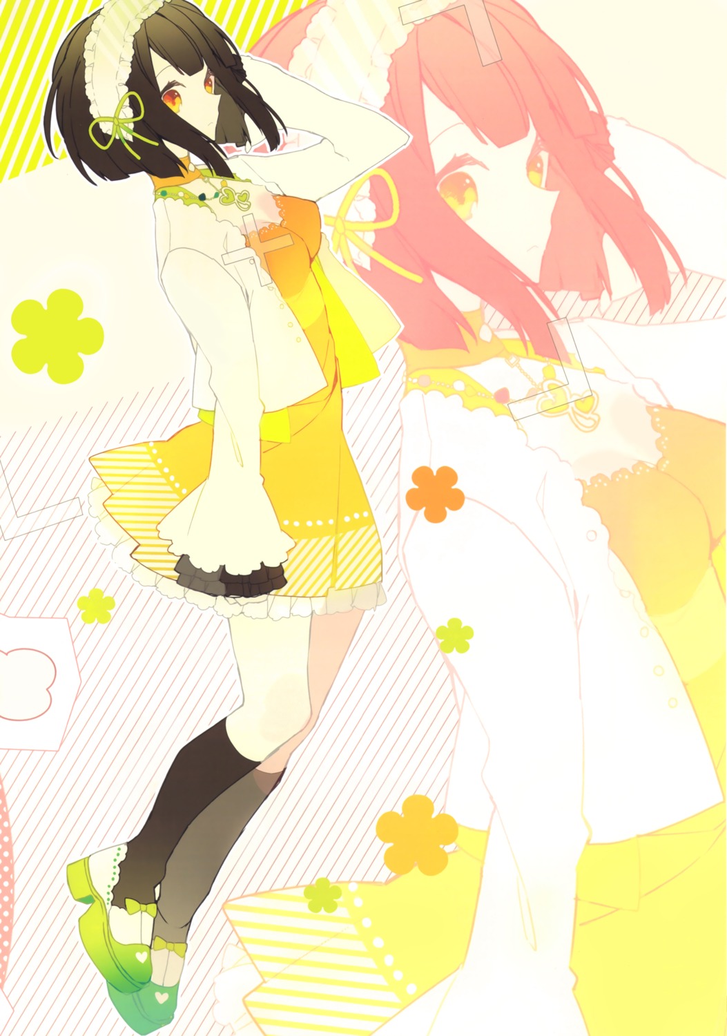 akina_(artist), cleavage, dress, mikagura_gakuen_kumikyoku, yasaka_himi