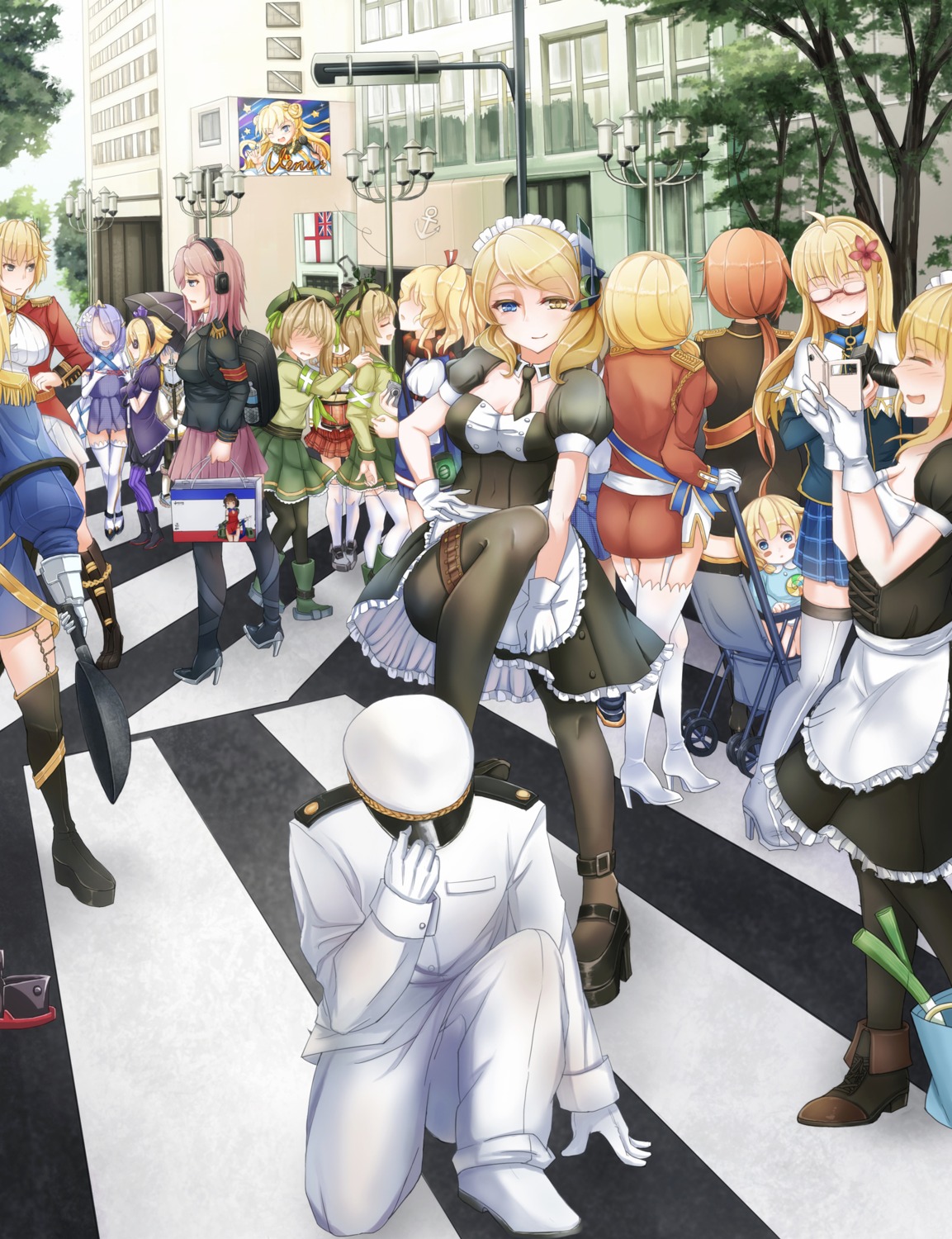 abercrombie_(zhanjianshaonv), amethyst_(zhanjianshaonv), animal_ears, ass, chinadress, cleavage, eyepatch, glowworm_(zhanjianshaonv), gothic_lolita, headphones, heels, heterochromia, hood_(zhanjianshaonv), javelin, juno_(zhanjianshaonv), lolita_fashion, maid, megane, nelson_(zhanjianshaonv), pantyhose, prince_of_wales_(zhanjianshaonv), renown_(zhanjianshaonv), repulse_(zhanjianshaonv), roberts, rodney_(zhanjianshaonv), seifuku, stockings, thighhighs, tirpitz, umbrella, uniform, vanguard_(zhanjianshaonv), venus_(zhanjianshaonv), yuemanhuaikong, zhanjianshaonv