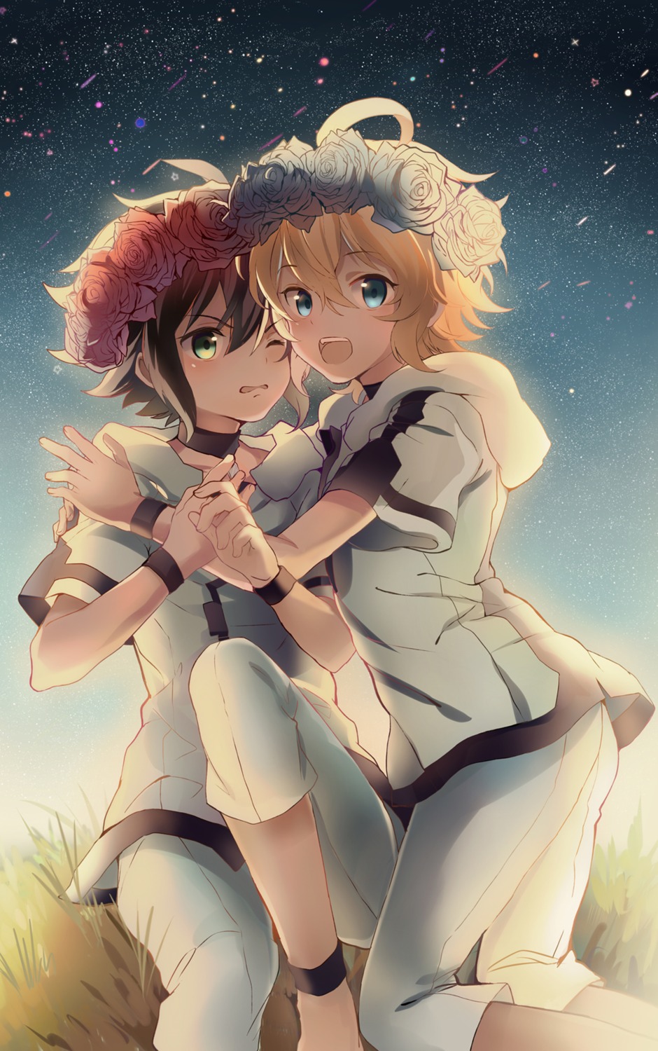 hyakuya_mikaela, hyakuya_yuuichirou, kagura_kurosaki, male, owari_no_seraph