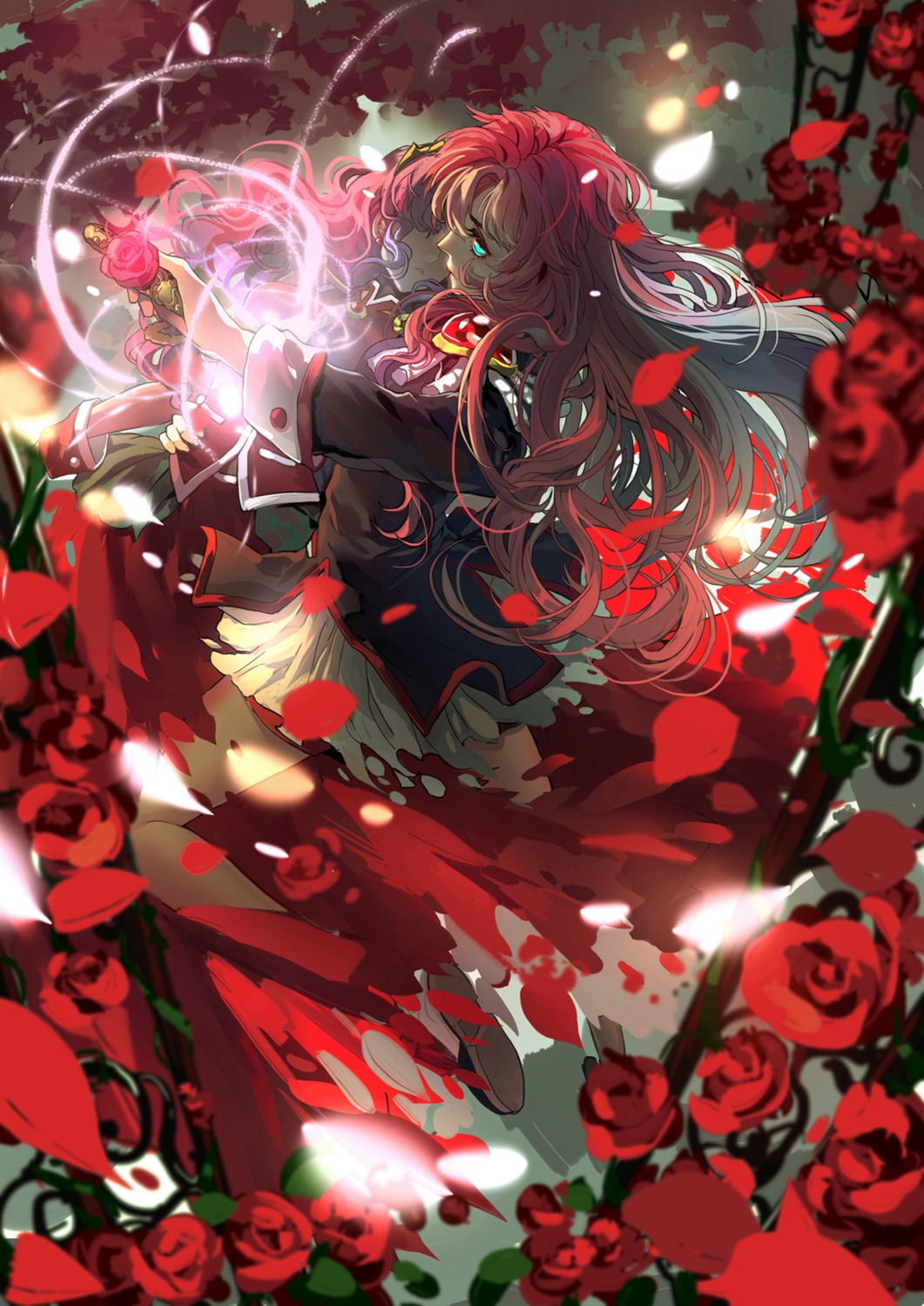 himemiya_anthy, miemia, revolutionary_girl_utena, sword, tenjou_utena, torn_clothes, uniform