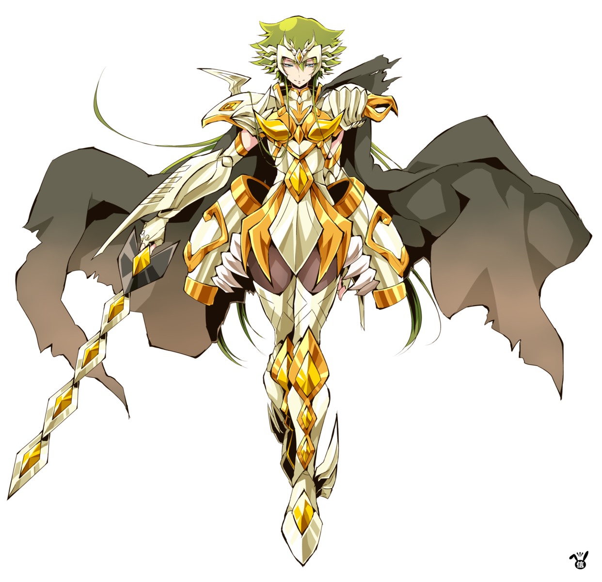 arai_nobu, armor, character_design, gallia_(saint_seiya_omega), saint_seiya, saint_seiya_omega, sword