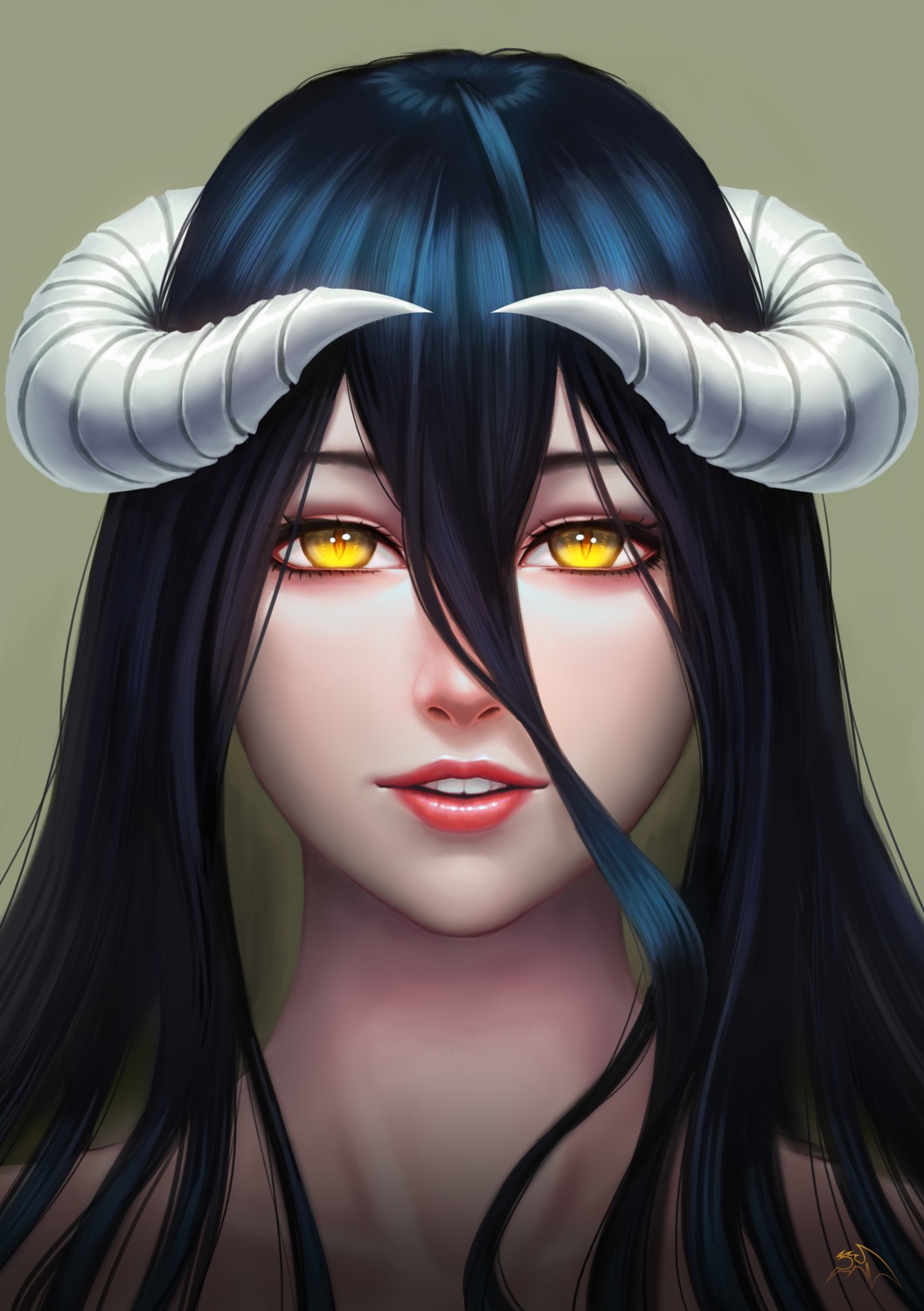 albedo_(overlord), darkmuleth, horns, overlord