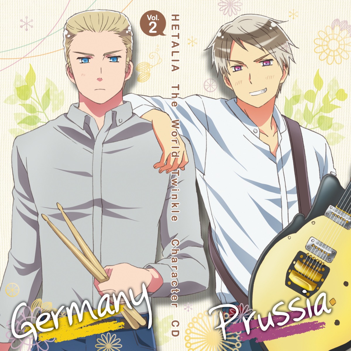 disc_cover, germany, guitar, hetalia_axis_powers, hetalia_world_series, male, prussia