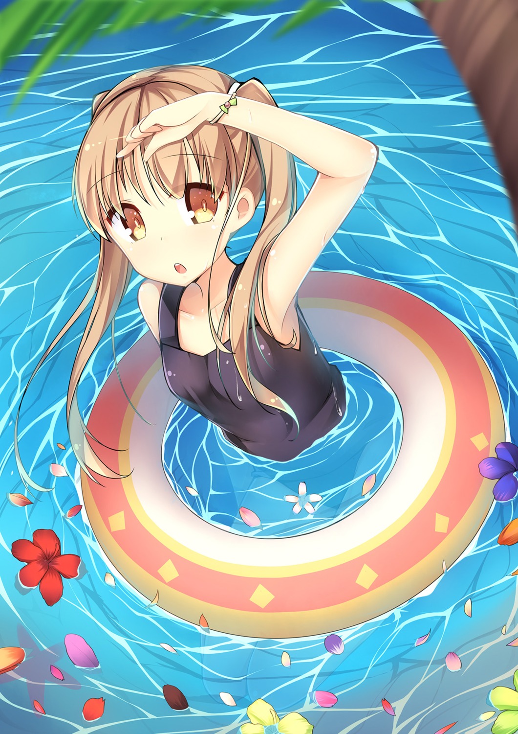 luky, school_swimsuit, swimsuits, wet