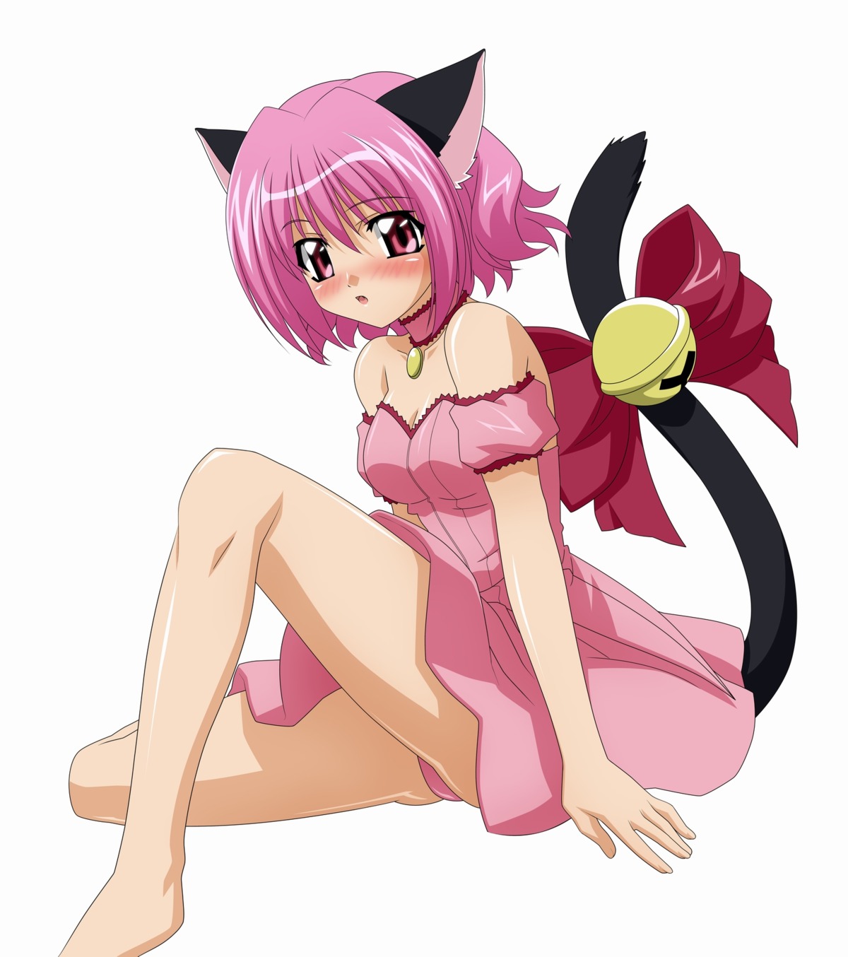 animal_ears, momomiya_ichigo, nekomimi, pantsu, tail, tokyo_mew_mew, wave_ride