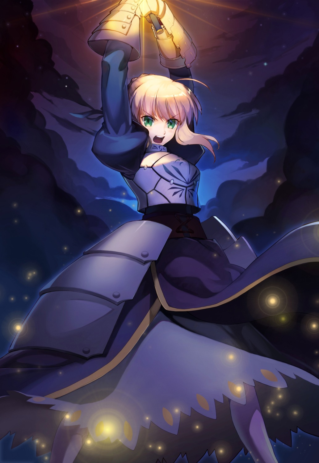 armor, artoria_pendragon_(fate), dress, fate/stay_night, sword, vmax-ver
