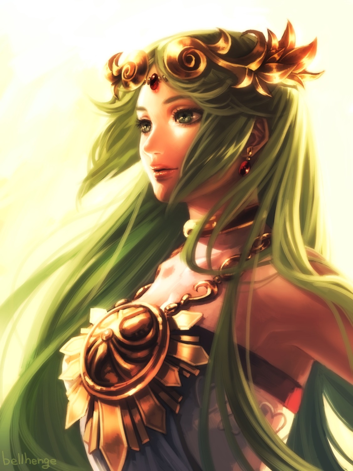 bellhenge, cleavage, kid_icarus, palutena