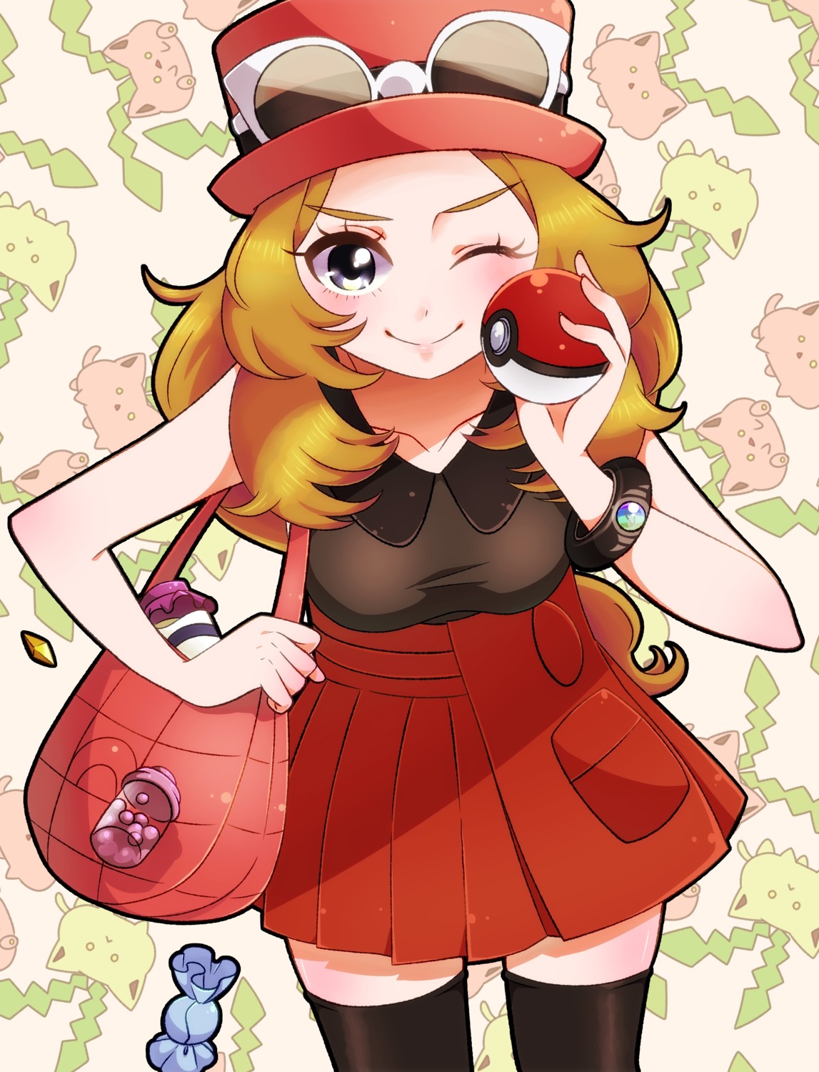 pokemon, pokemon_xy, serena_(pokemon), thighhighs, yupiteru