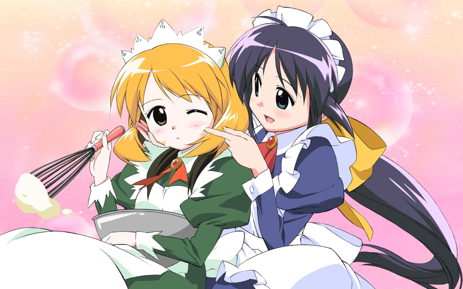 andou_mahoro, andou_minawa, kubota_chikashi, mahoromatic, maid