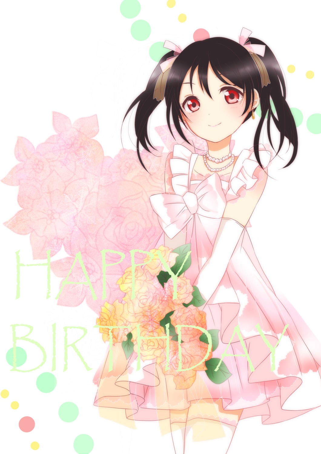 azuko_(ampenm), dress, love_live!, love_live!_(series), thighhighs, yazawa_nico