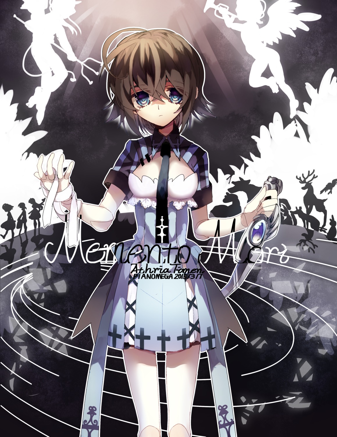 arthuridea, bandages, dress, weapon