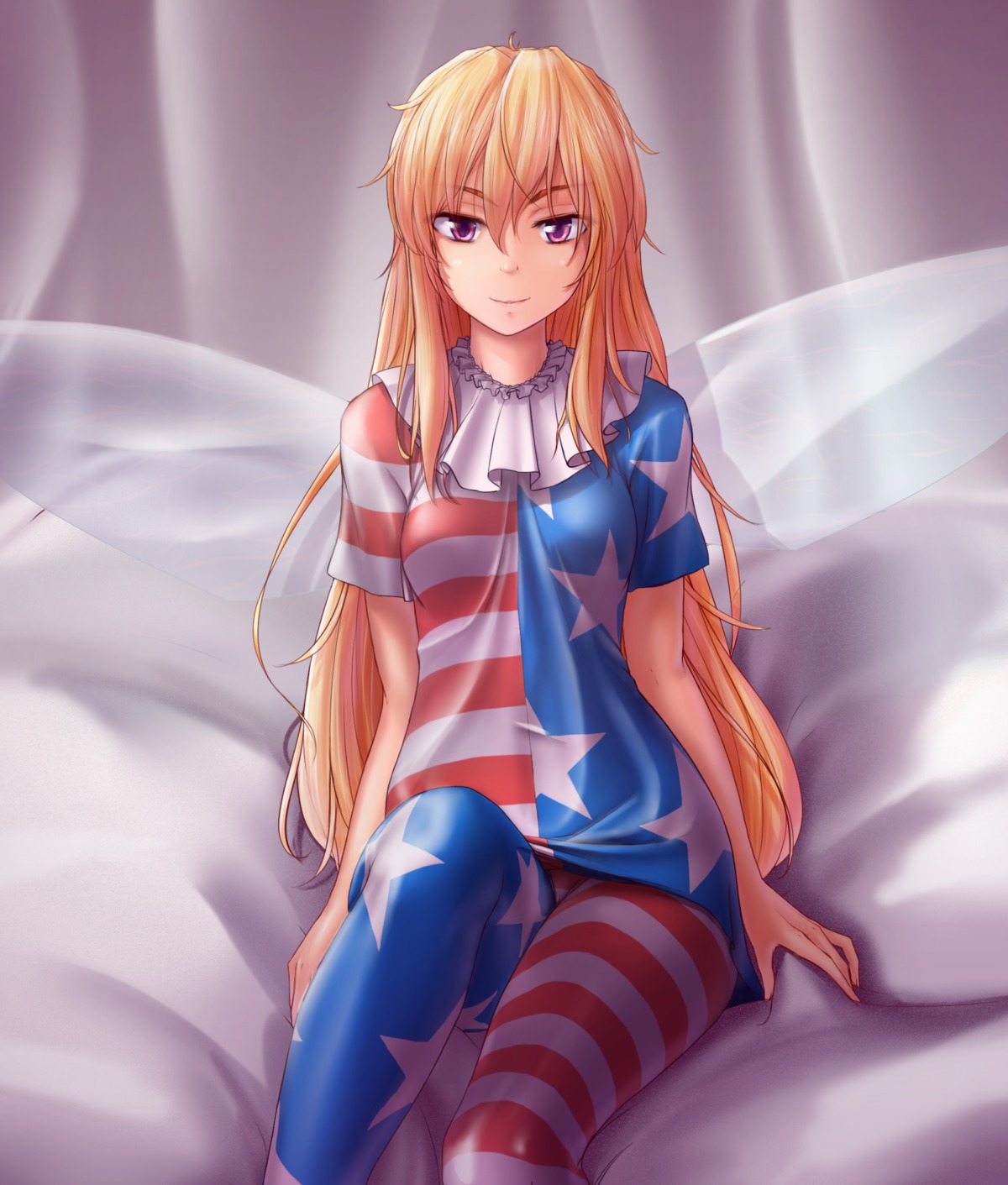 clownpiece, hater_(artist), pantyhose, touhou, wings