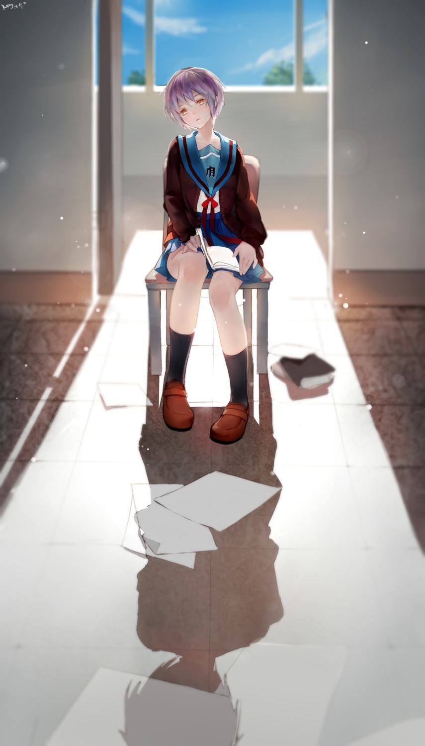 kamachi_kamachi-ko, nagato_yuki, seifuku, suzumiya_haruhi_no_yuuutsu