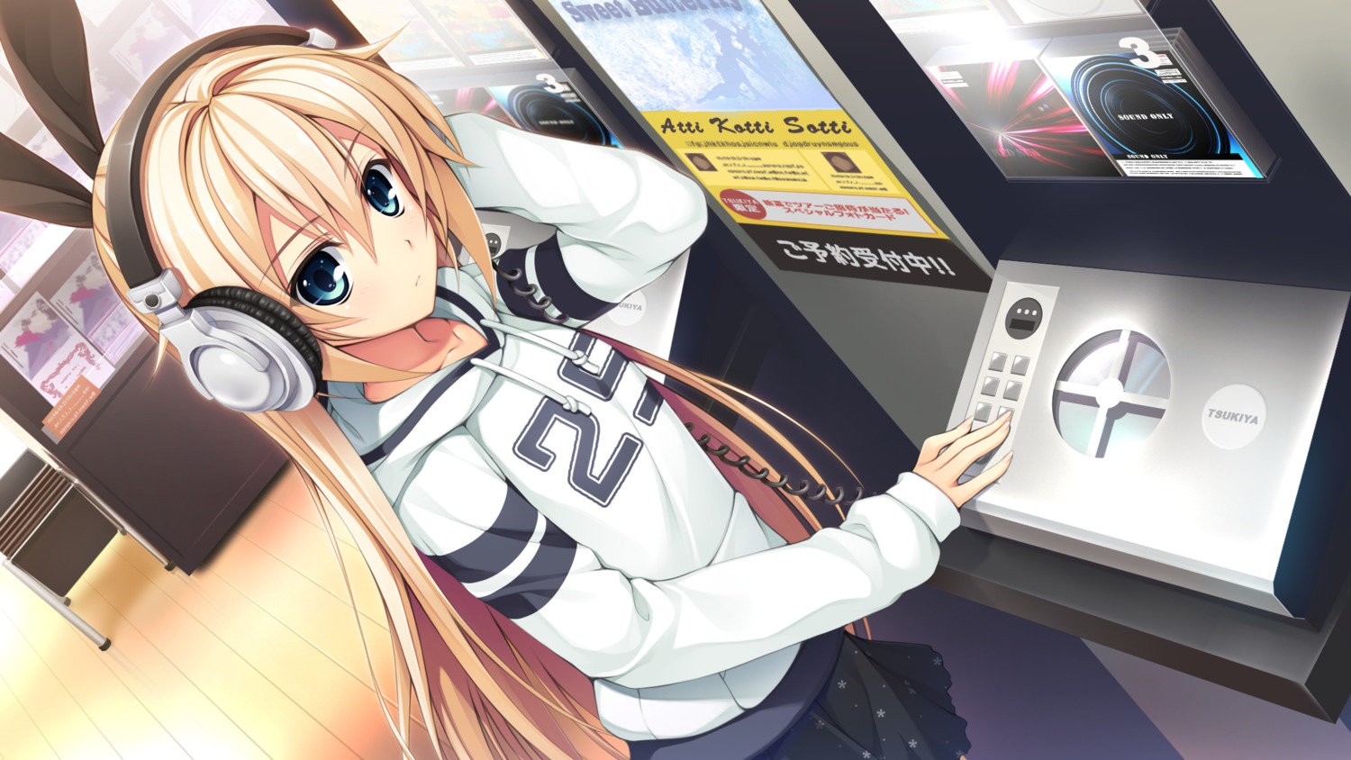 asami_asami, game_cg, headphones, hibiki_works, kurashiki_azusa, pretty_x_cation_2