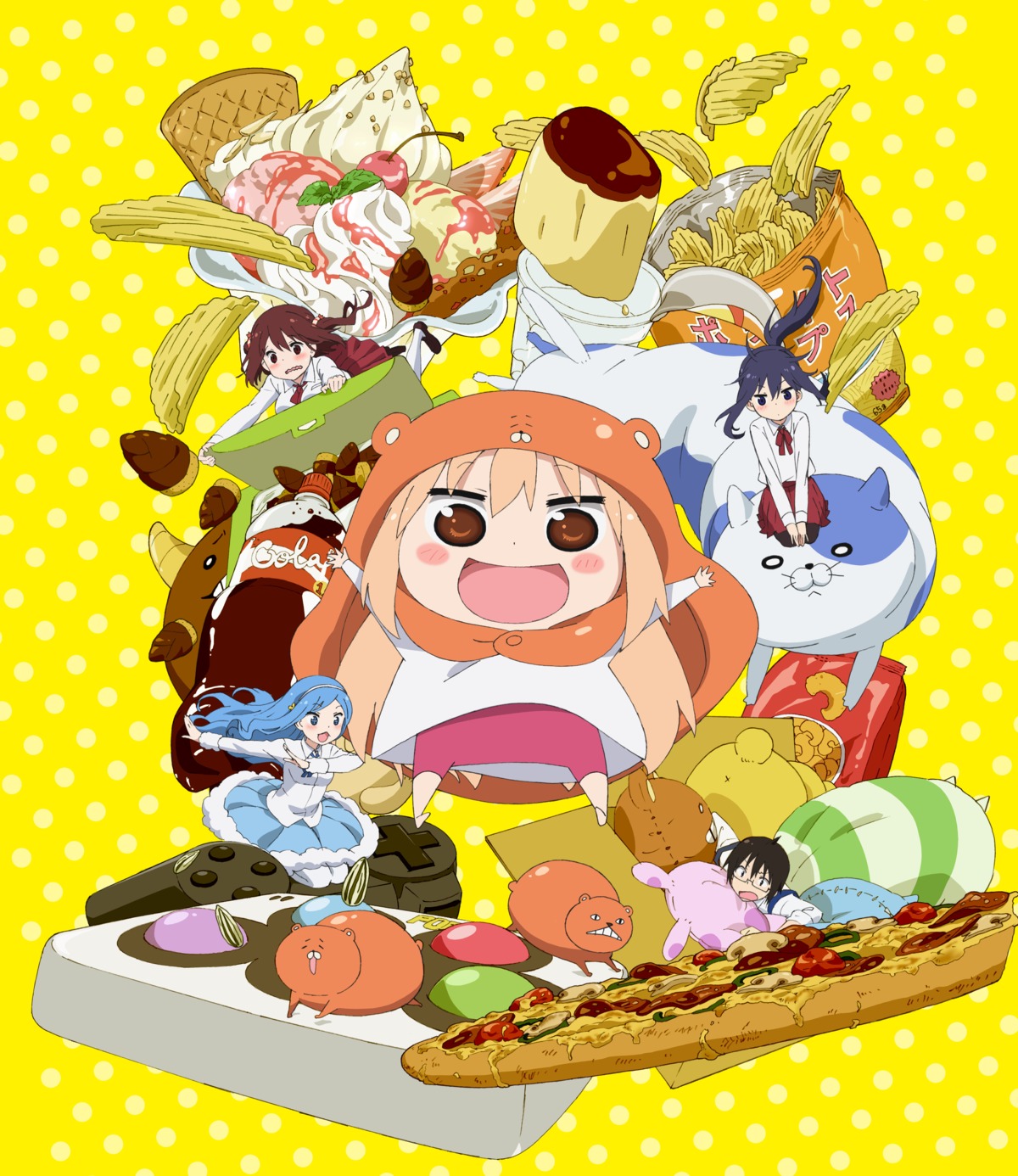 chibi, doma_taihei, doma_umaru, ebina_nana, himouto!_umaru-chan, megane, motoba_kirie, pantyhose