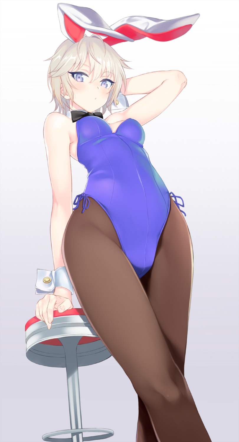anastasia_(idolm@ster), animal_ears, bunny_ears, bunny_girl, cleavage, kanna_kanaki, pantyhose, the_idolm@ster, the_idolm@ster_cinderella_girls