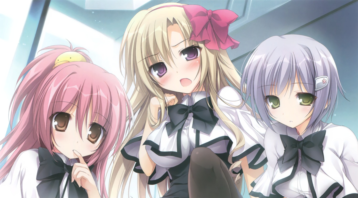 endcard, firill_crest, juuoumujin_no_fafnir, karory, lisa_highwalker, pantyhose, ren_miyazawa, seifuku