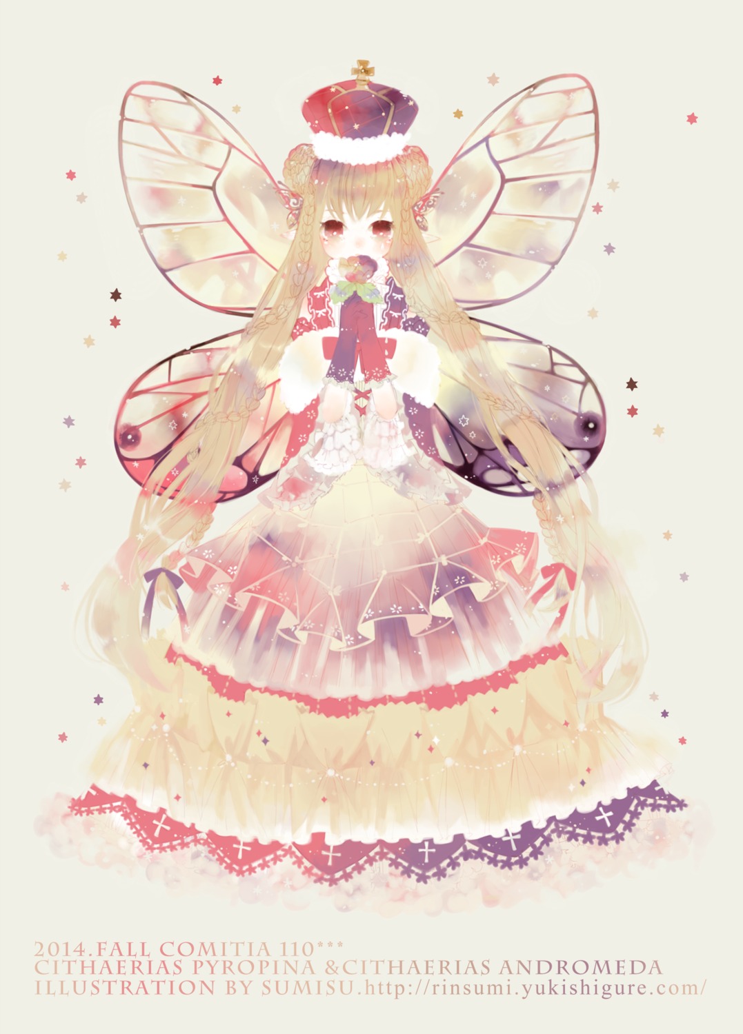 dress, sumisu, wings