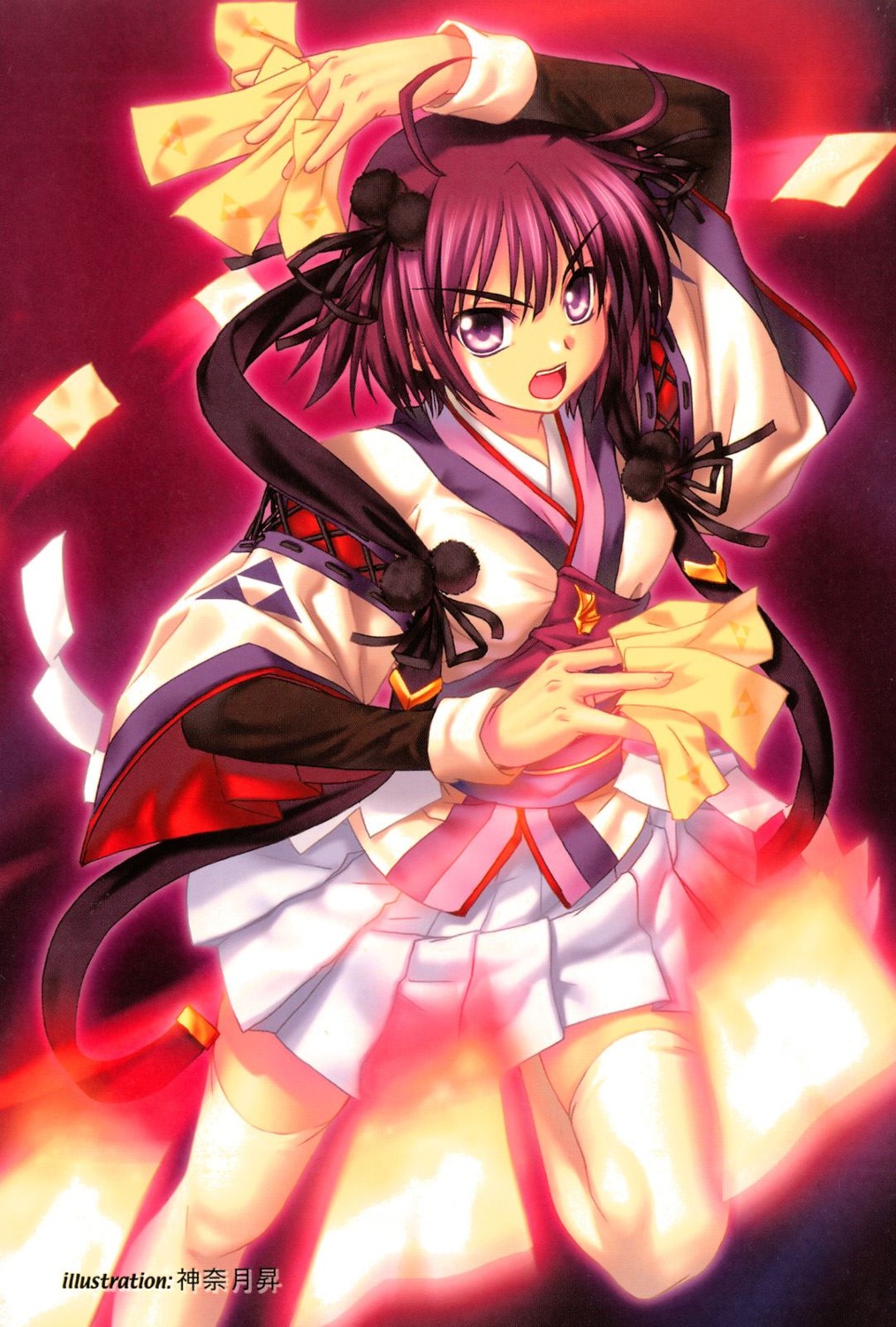 japanese_clothes, kannatsuki_noboru, nanjou_ran, sengoku_rance, thighhighs