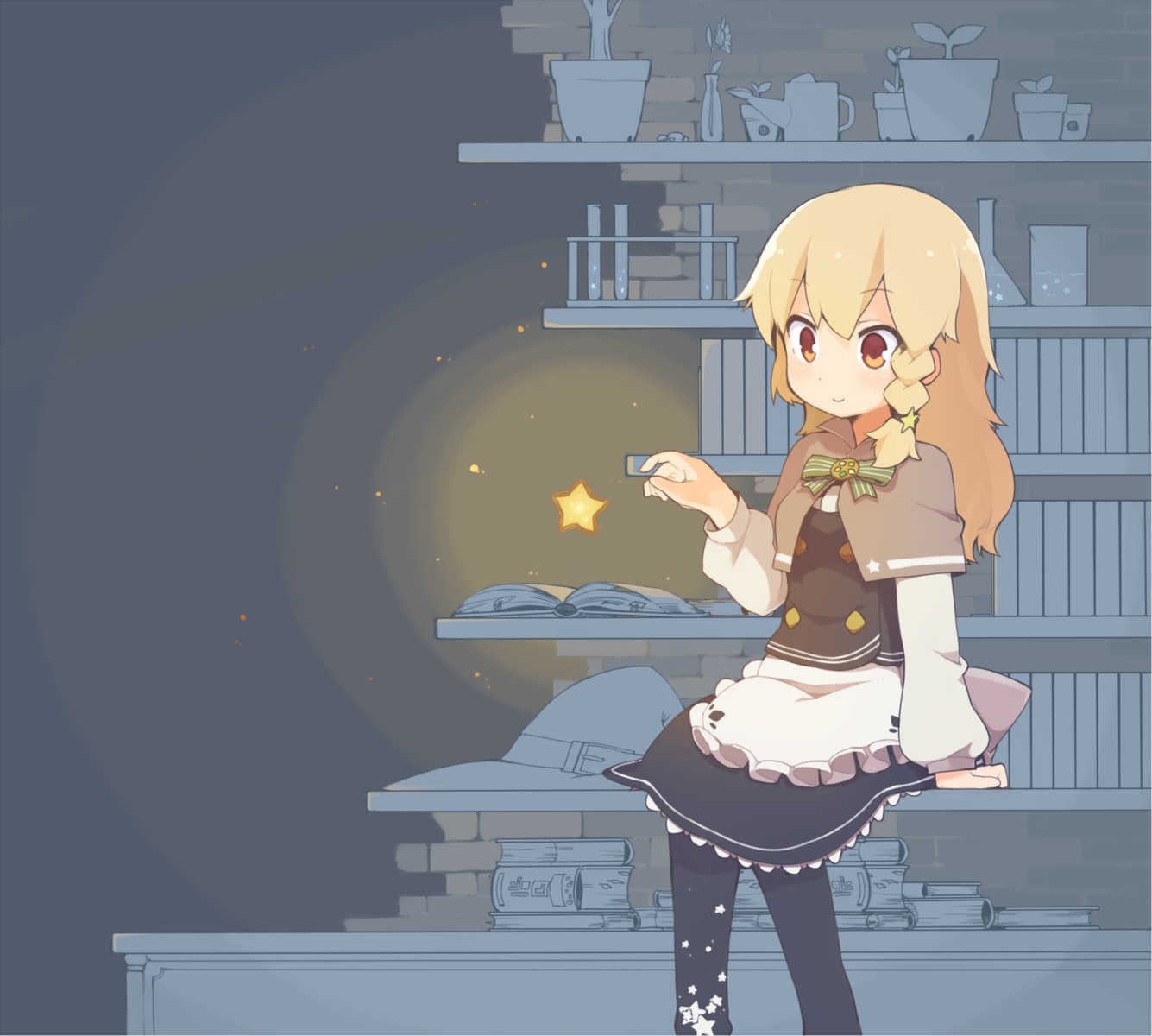 dress, kirisame_marisa, pantyhose, tekka-maki, touhou, witch