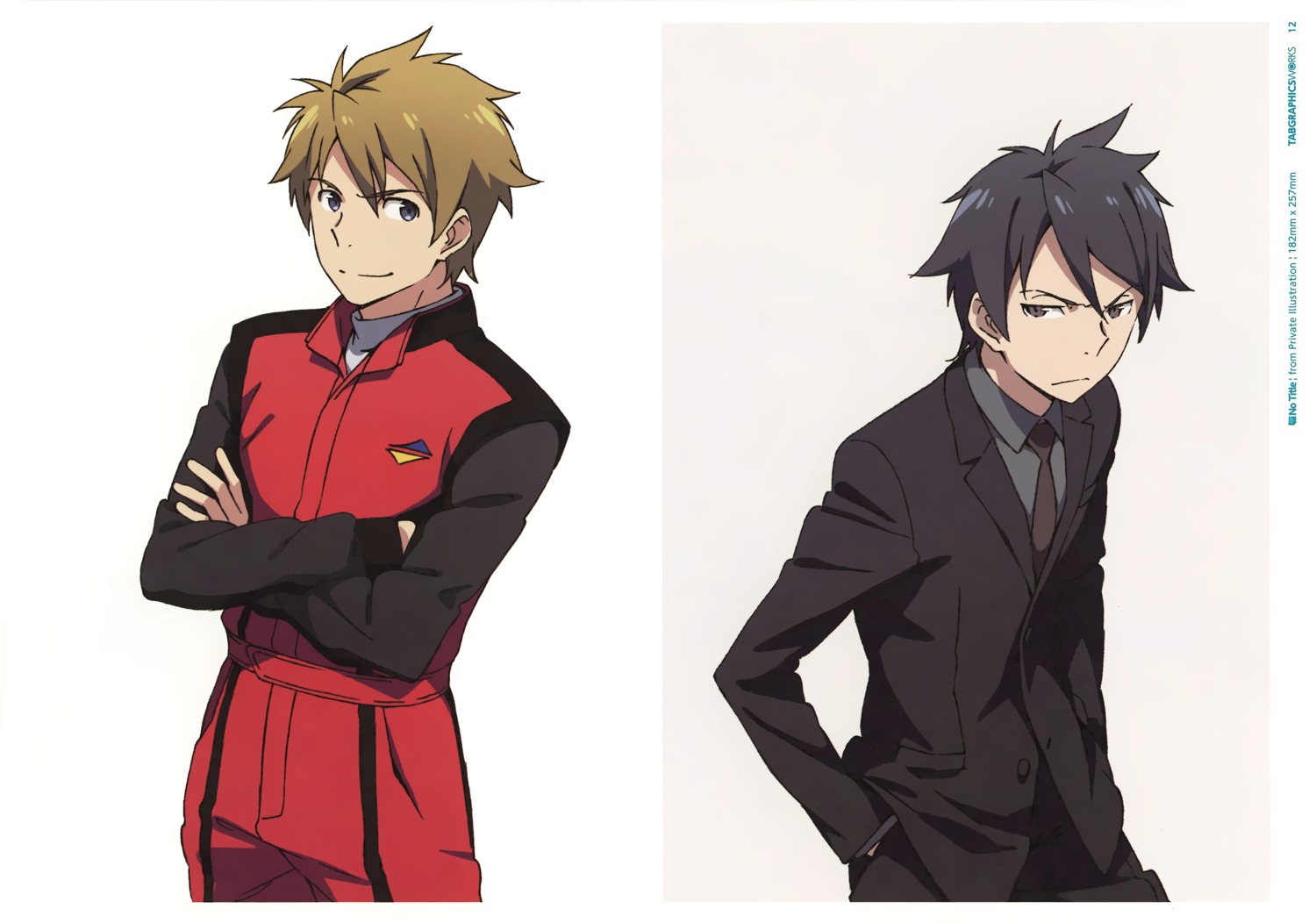 bodysuit, classroom_crisis, kanzaki_hiro, kiryuu_nagisa_(classroom_crisis), male, sera_kaito, tabgraphics