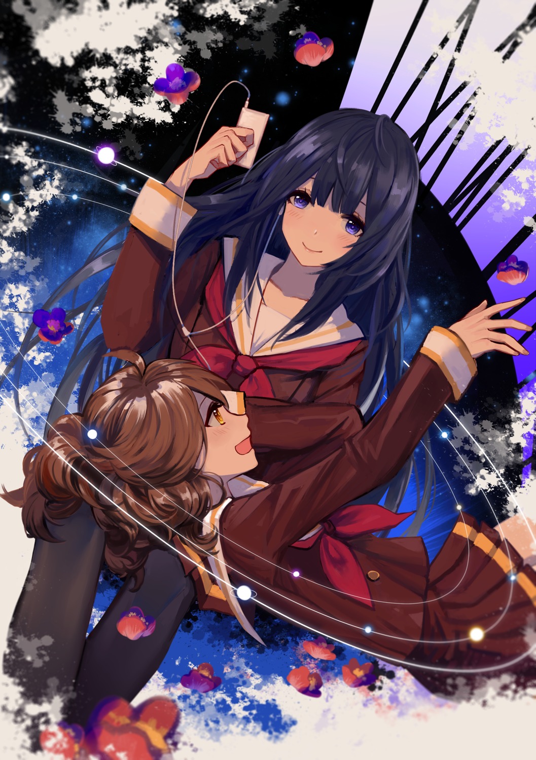 hibike!_euphonium, kousaka_reina, oumae_kumiko, pantyhose, prophet_heart, seifuku