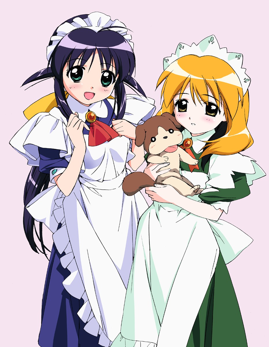 andou_mahoro, andou_minawa, guri_(mahoromatic), mahoromatic, maid, takamura_kazuhiro