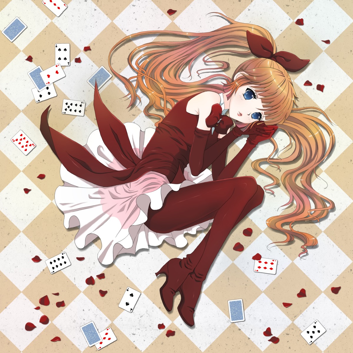 dress, haneoka_meimi, heels, kaitou_saint_tail, pantyhose