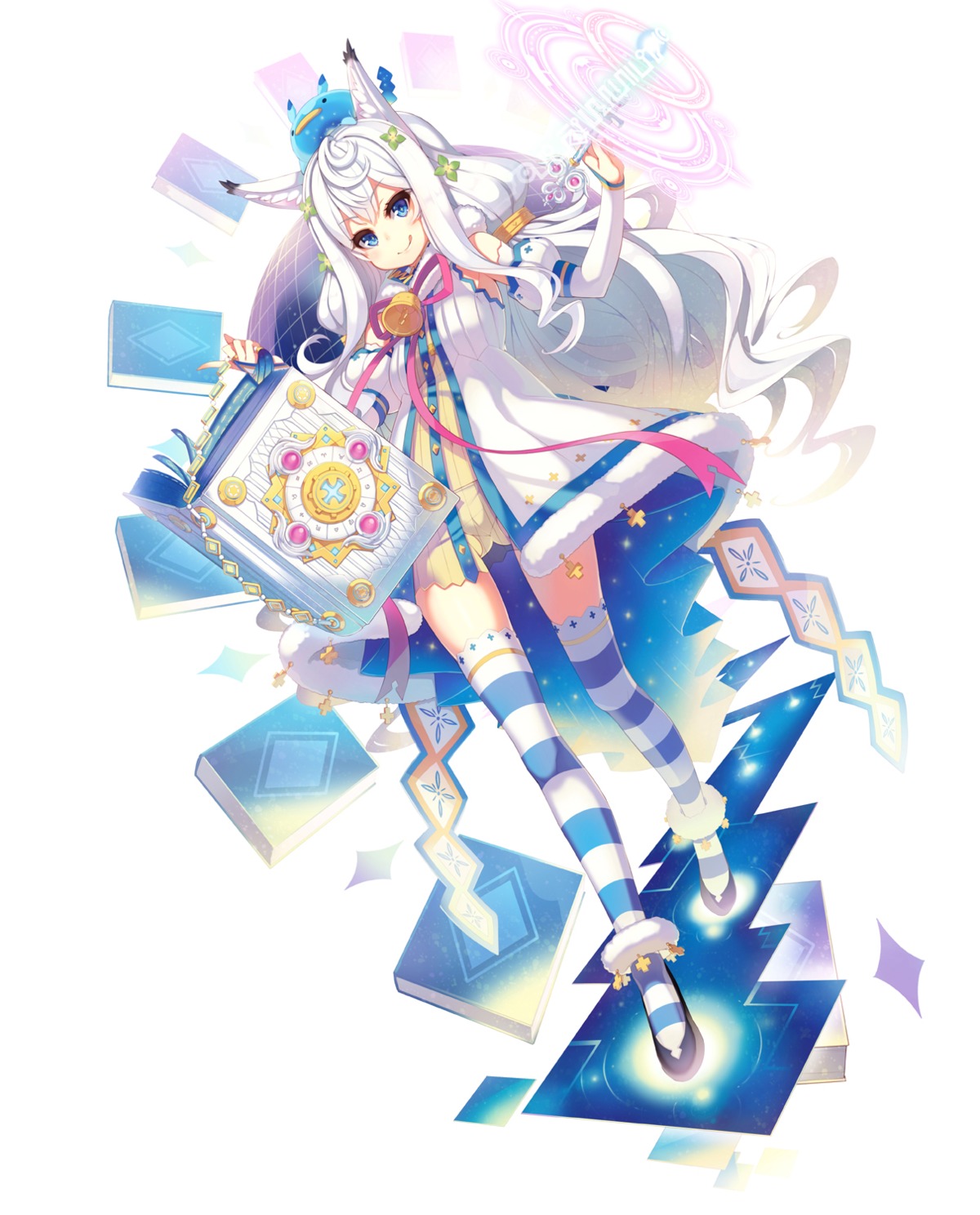 animal_ears, tel-o, thighhighs