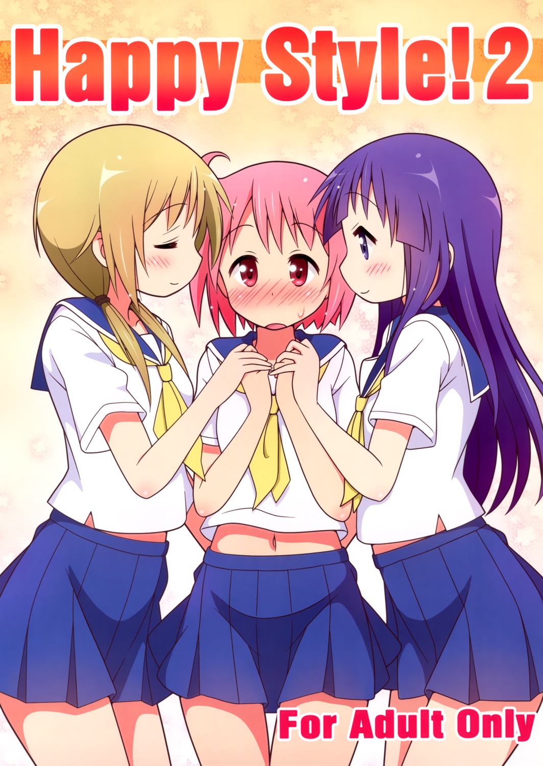 hinata_yukari, ichii_yui, mel, mel_(artist), melty_pot, nonohara_yuzuko, seifuku, yuyushiki
