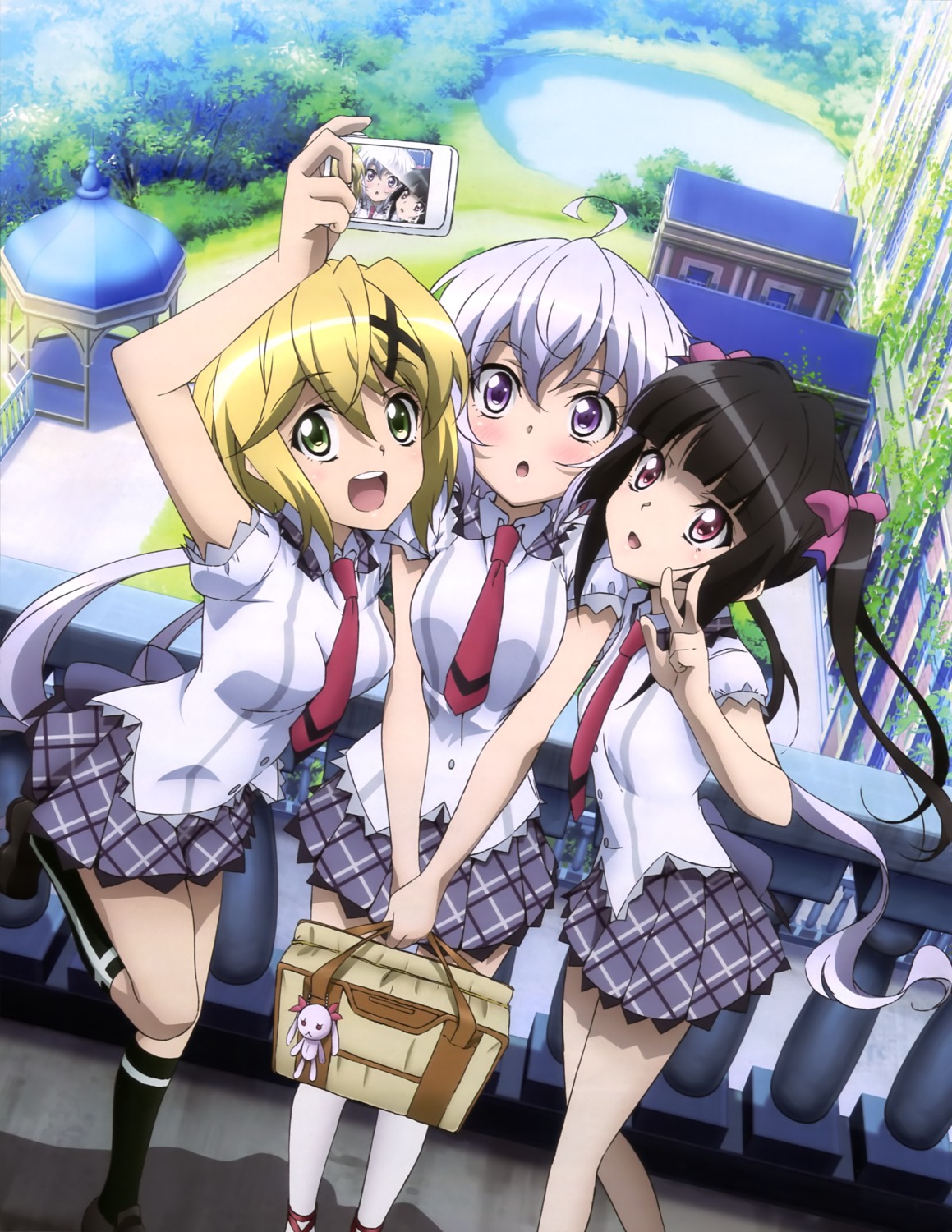 akatsuki_kirika, nakano_ruizu, seifuku, senki_zesshou_symphogear, senki_zesshou_symphogear_gx, tsukuyomi_shirabe, yukine_chris