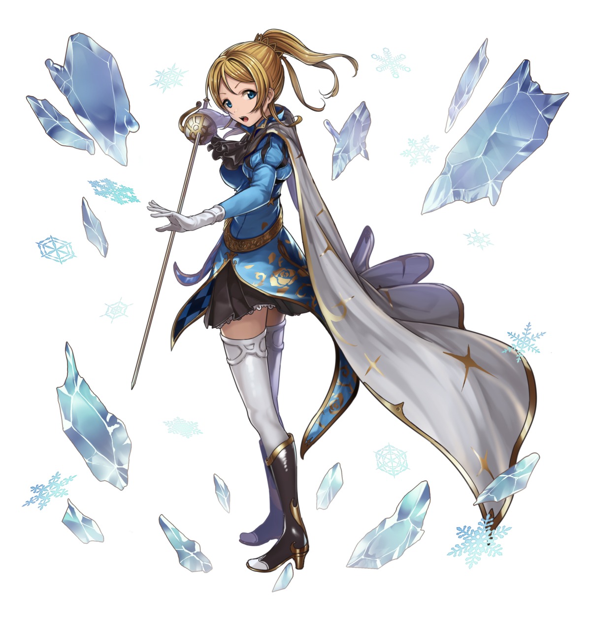 ayase_eli, cosplay, granblue_fantasy, heels, keita_(kta0), love_live!, love_live!_(series), sword